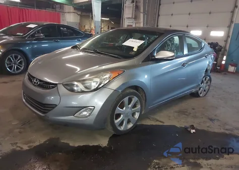 2012 Hyundai Elantra Limited (Ulsan Plant) from USA, damaged, VIN KMHDH4AE6CU290796